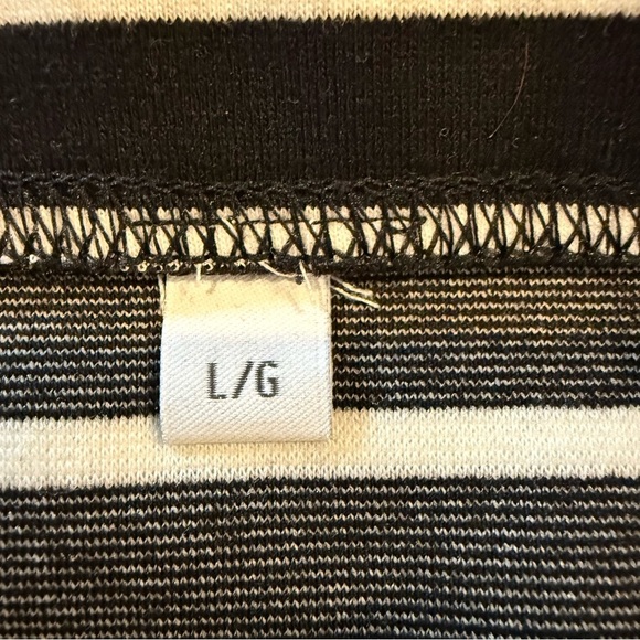 Reitmans Skirt Black White Pencil Knee-Length Casual Office Pull-on Women’s Sz L - Picture 7 of 8